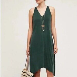 Dolan Left Coast Willa Asymmetrical‎ Racerback Anthropologie Dress - XS - Green